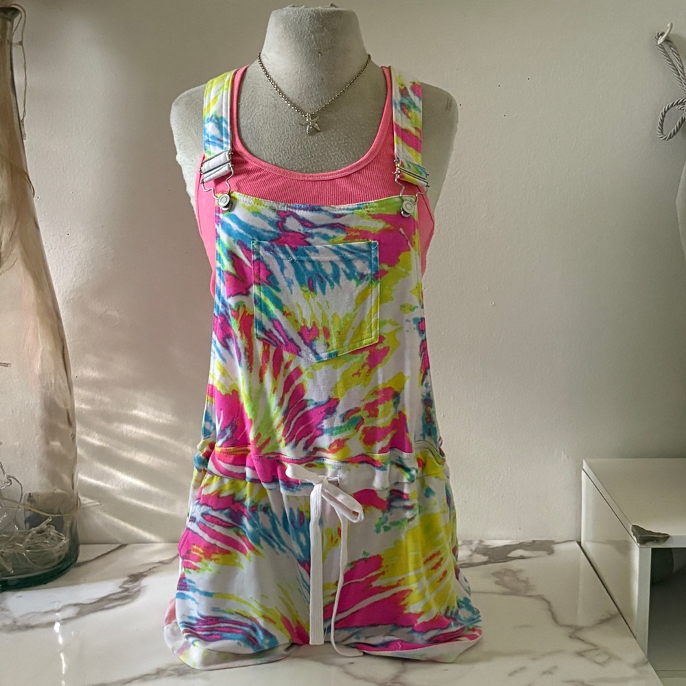 Neon Tie-Dye Romper